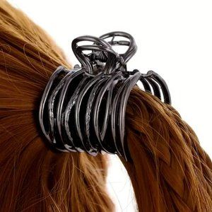 SPRING CLAW CLIP in Black